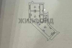 2-к квартира, вторичка, 67м2, 9/9 этаж