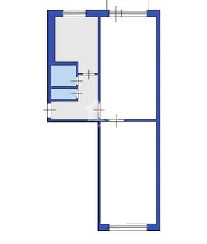 2-к квартира, вторичка, 42м2, 5/5 этаж
