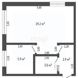 1-к квартира, вторичка, 31м2, 1/5 этаж