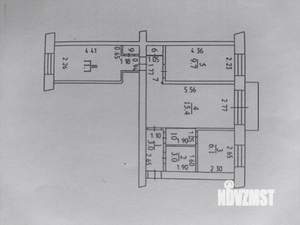 3-к квартира, вторичка, 53м2, 2/3 этаж