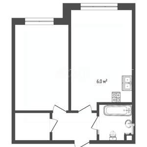 2-к квартира, вторичка, 42м2, 17/18 этаж