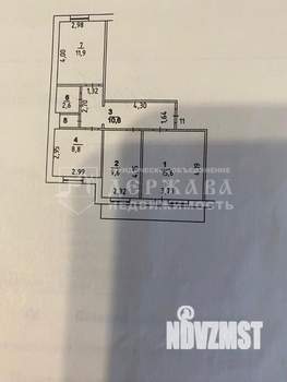 3-к квартира, вторичка, 60м2, 4/9 этаж