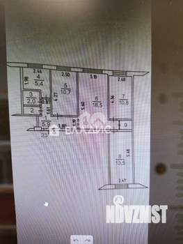 4-к квартира, вторичка, 69м2, 1/5 этаж