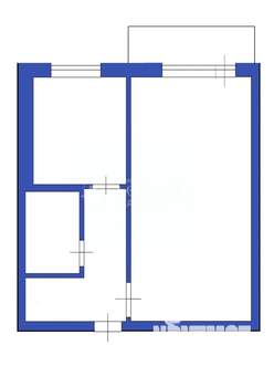 1-к квартира, вторичка, 31м2, 3/5 этаж
