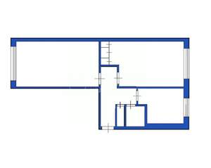 2-к квартира, вторичка, 45м2, 1/5 этаж