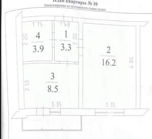 1-к квартира, вторичка, 32м2, 2/10 этаж