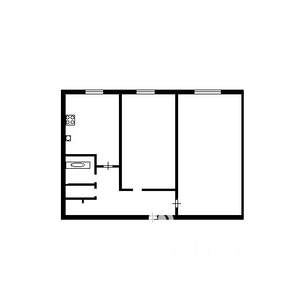 2-к квартира, вторичка, 46м2, 1/10 этаж