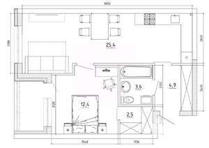 2-к квартира, вторичка, 53м2, 7/8 этаж