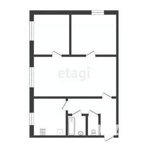 3-к квартира, вторичка, 47м2, 1/5 этаж