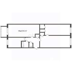 3-к квартира, вторичка, 61м2, 3/5 этаж
