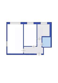 2-к квартира, вторичка, 45м2, 3/5 этаж