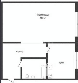 1-к квартира, вторичка, 31м2, 3/5 этаж
