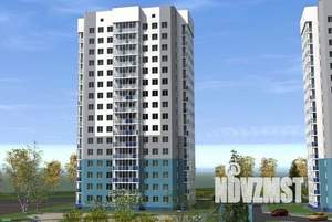 1-к квартира, строящийся дом, 43м2, 9/17 этаж