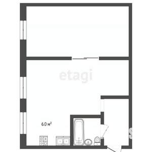 2-к квартира, вторичка, 43м2, 2/5 этаж