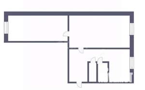 2-к квартира, вторичка, 45м2, 1/5 этаж