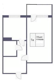 1-к квартира, вторичка, 33м2, 5/5 этаж