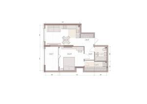 2-к квартира, вторичка, 52м2, 8/15 этаж