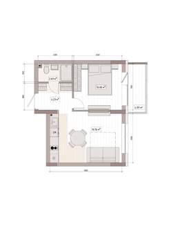 Студия квартира, вторичка, 36м2, 7/15 этаж