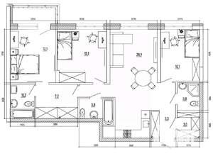 4-к квартира, вторичка, 99м2, 3/8 этаж