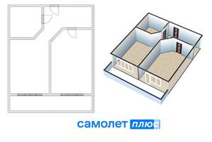 1-к квартира, вторичка, 40м2, 9/9 этаж