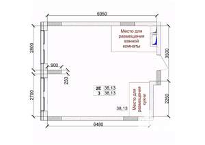 2-к квартира, вторичка, 38м2, 9/15 этаж