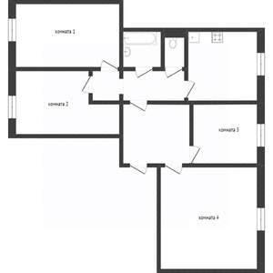 4-к квартира, вторичка, 77м2, 4/5 этаж