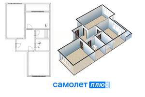 2-к квартира, вторичка, 66м2, 12/12 этаж