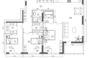 4-к квартира, вторичка, 110м2, 14/15 этаж