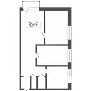 3-к квартира, вторичка, 51м2, 2/5 этаж