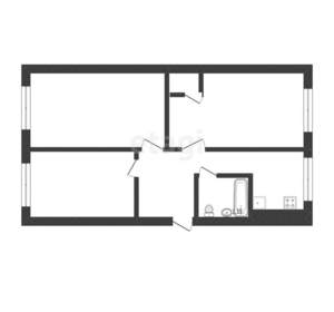 3-к квартира, вторичка, 61м2, 1/5 этаж