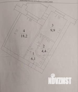 1-к квартира, вторичка, 39м2, 3/9 этаж
