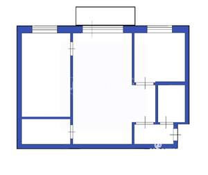 2-к квартира, вторичка, 42м2, 4/5 этаж