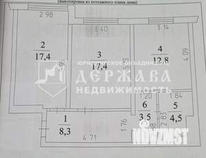3-к квартира, вторичка, 64м2, 9/13 этаж