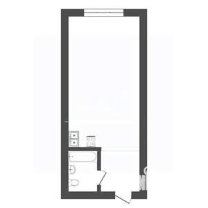 Студия квартира, вторичка, 17м2, 2/9 этаж