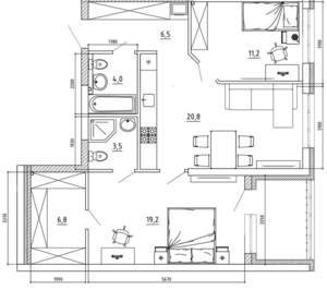 3-к квартира, вторичка, 79м2, 3/8 этаж
