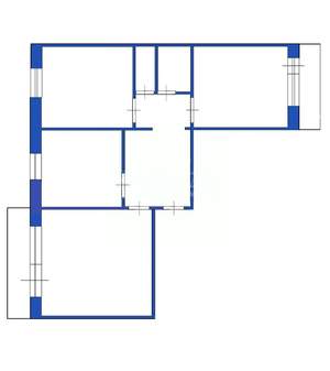 3-к квартира, вторичка, 62м2, 8/9 этаж
