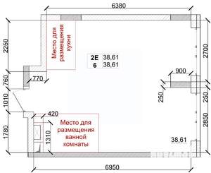 2-к квартира, строящийся дом, 39м2, 14/15 этаж