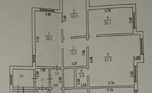 3-к квартира, вторичка, 125м2, 5/14 этаж