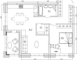 3-к квартира, вторичка, 76м2, 3/15 этаж