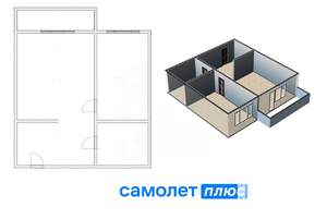 2-к квартира, вторичка, 41м2, 8/10 этаж