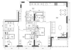 4-к квартира, вторичка, 110м2, 14/15 этаж