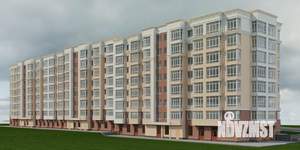 2-к квартира, строящийся дом, 53м2, 1/7 этаж