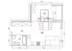 2-к квартира, вторичка, 48м2, 7/8 этаж