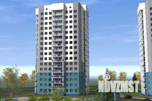 1-к квартира, строящийся дом, 44м2, 8/17 этаж