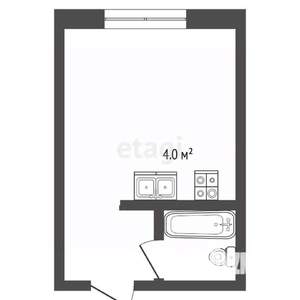 Студия квартира, вторичка, 23м2, 5/5 этаж