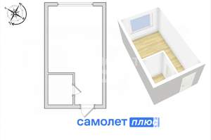 Студия квартира, вторичка, 17м2, 5/9 этаж