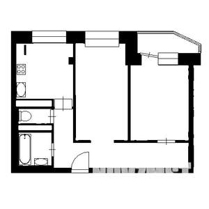 2-к квартира, вторичка, 56м2, 9/16 этаж