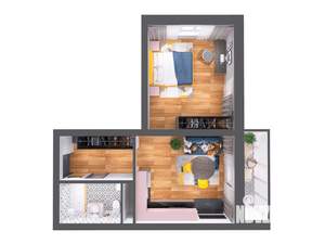 1-к квартира, вторичка, 50м2, 13/19 этаж