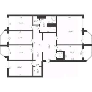 5-к квартира, вторичка, 201м2, 4/11 этаж