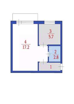 1-к квартира, вторичка, 31м2, 5/5 этаж